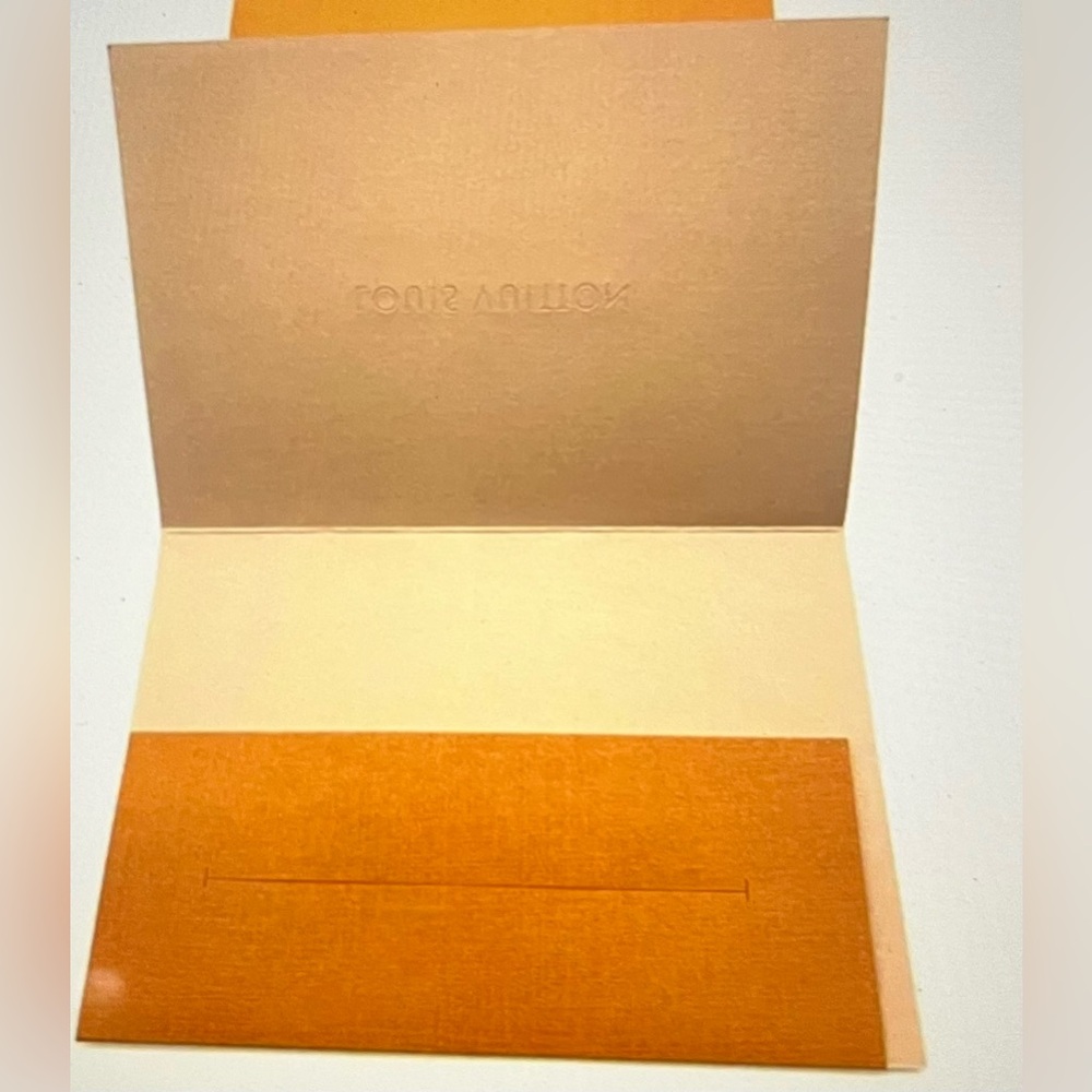 Louis Vuitton Authentic Orange Envelope Card / Receipt Holders Lot of 10 - Picture 2 of 8